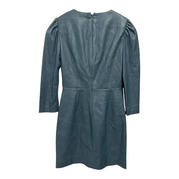 Rebecca Taylor Women's Long Sleeve Vegan Leather V-Neck K Cocktail Dress  NWT 2 - inbetweenathome.nl